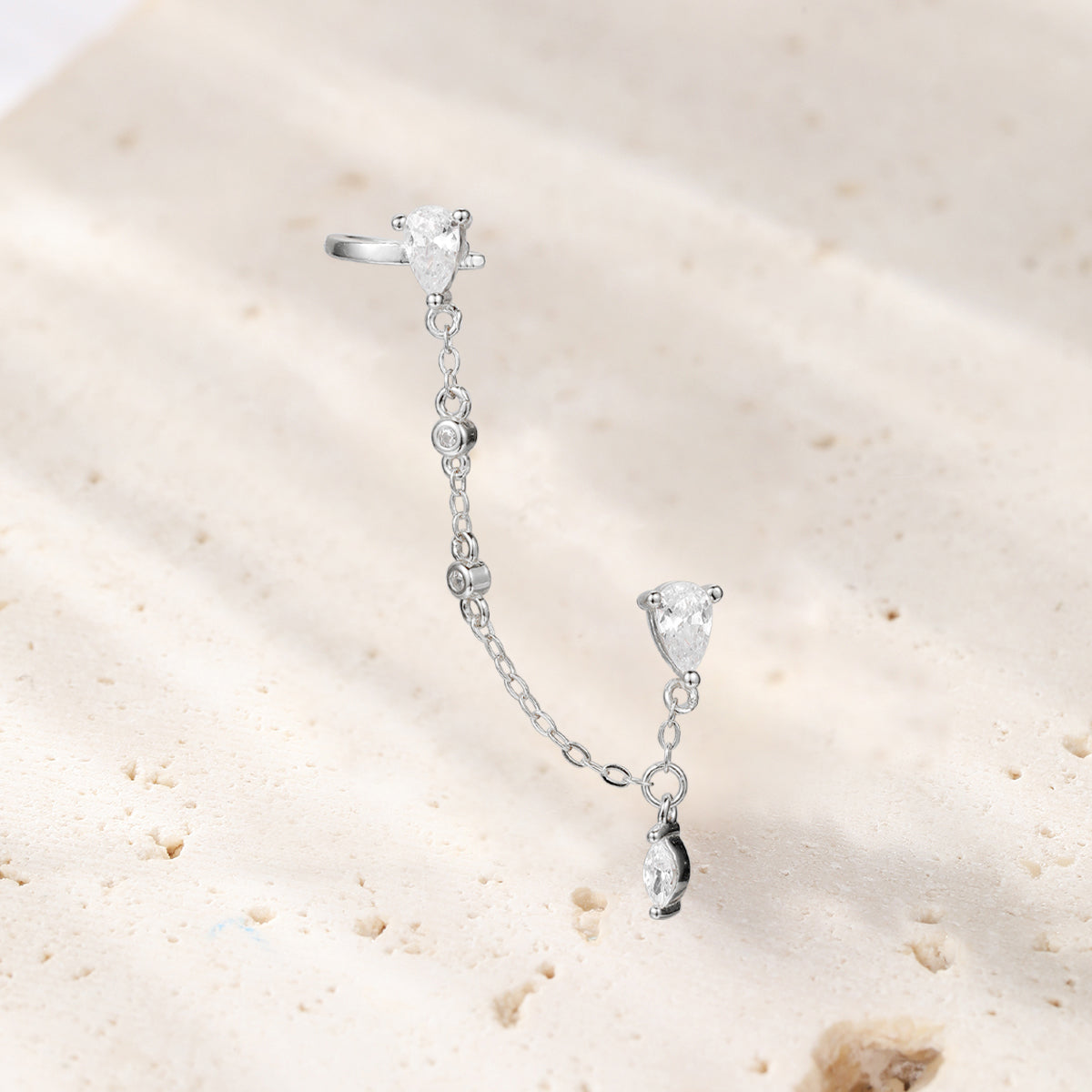 Boucles d’Oreilles Double Radiant Argent Sterling en Or